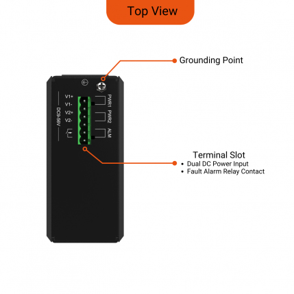 image showing the top view of the product